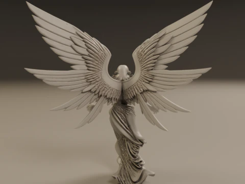 Angel statue 3D Print Model