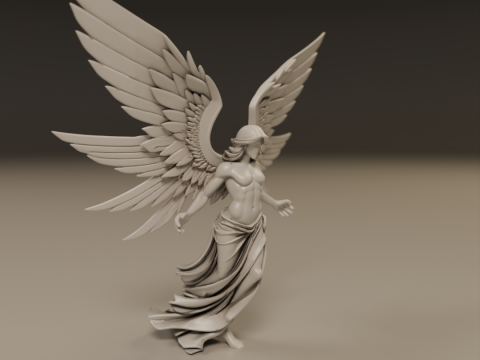 Angel statue Model Cetak 3D