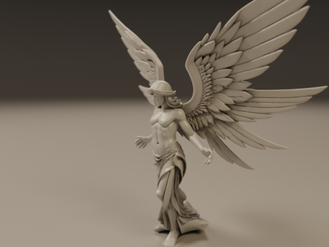 Angel statue Model Cetak 3D