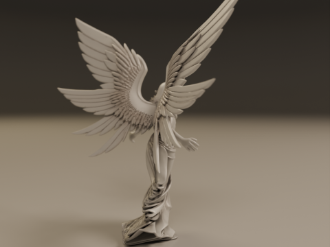 Angel statue Model Cetak 3D