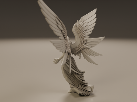 Angel statue Model Cetak 3D