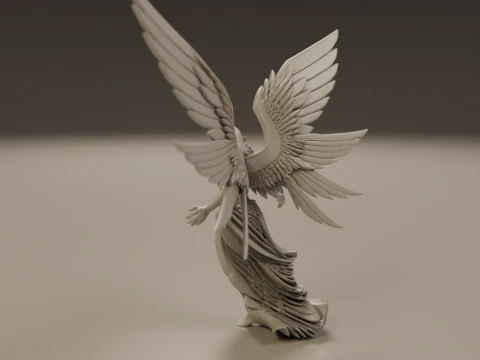 Angel statue 3D Print Model