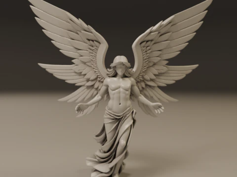 Angel statue 3D Print Model