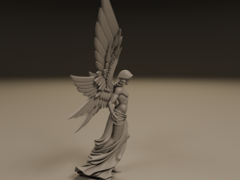 Angel statue Model Cetak 3D