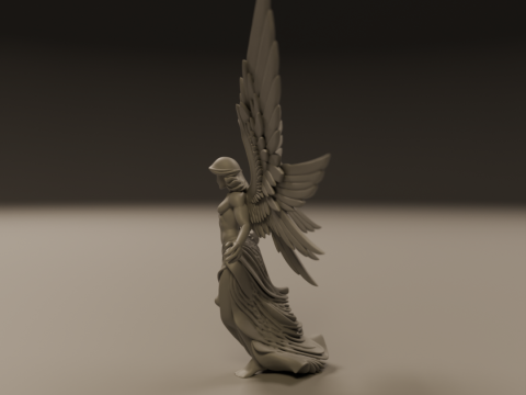 Angel statue Model Cetak 3D