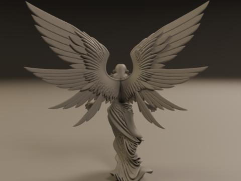 Angel statue Model Cetak 3D