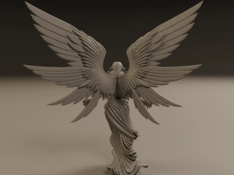 Angel statue 3D Print Model