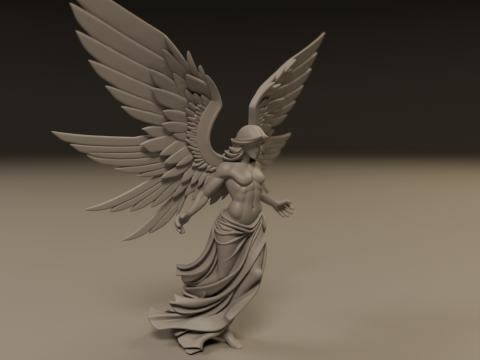 Angel statue Model Cetak 3D