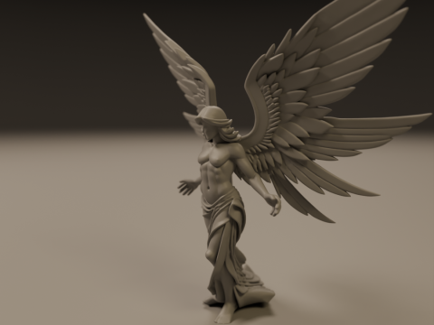 Angel statue Model Cetak 3D
