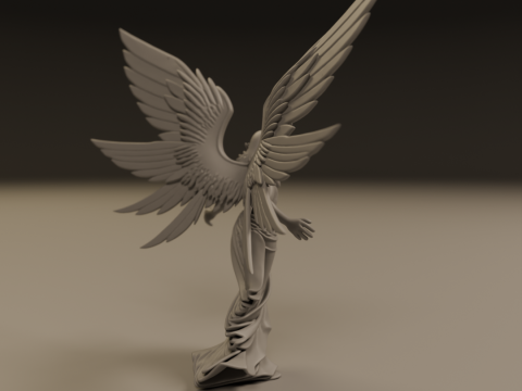 Angel statue Model Cetak 3D