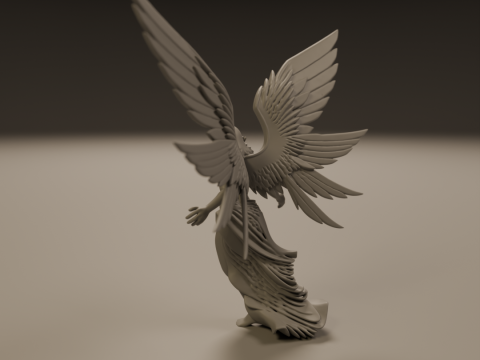 Angel statue Model Cetak 3D