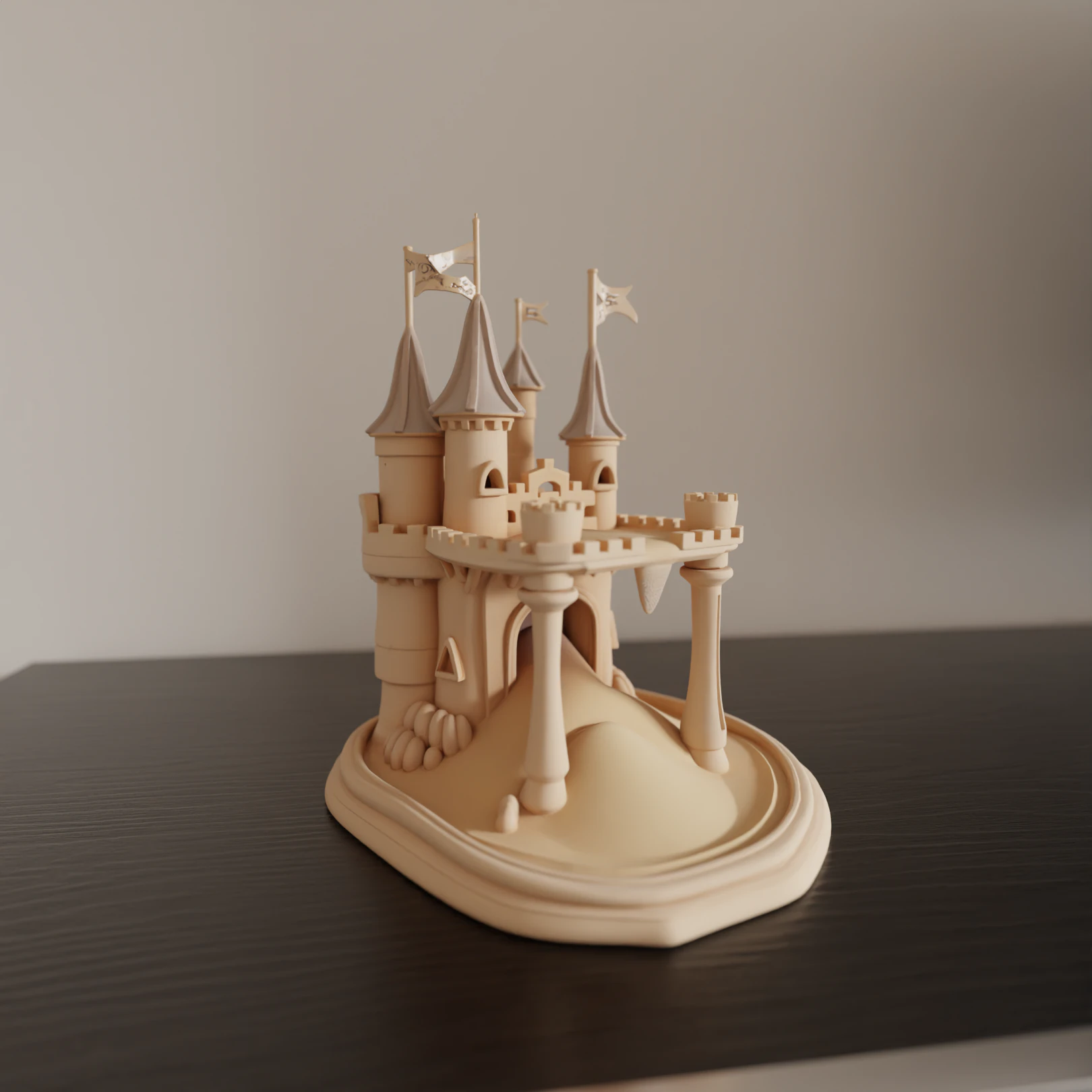 Sand castle 3D Print Model .c4d .max .obj .3ds .fbx .stl .blend