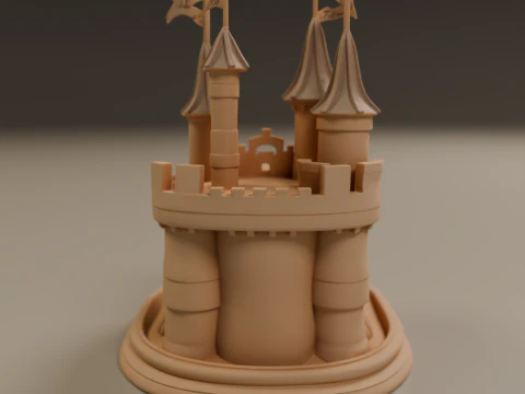 Sand castle 3D Print Model