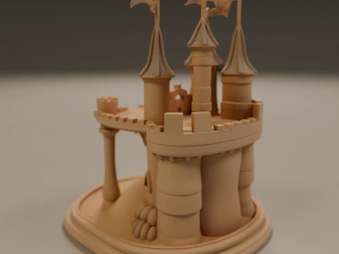 Sand castle 3D Print Model