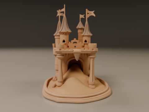 Sand castle Modello di stampa 3D