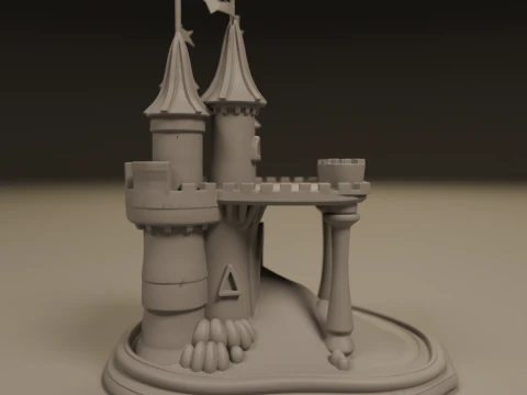Sand castle 3D Print Model