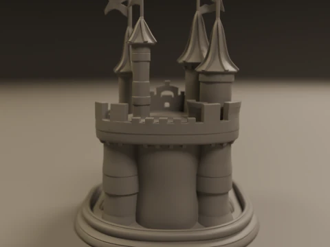 Sand castle 3D Print Model