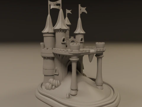 Sand castle 3D Print Model