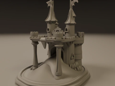 Sand castle 3D Print Model