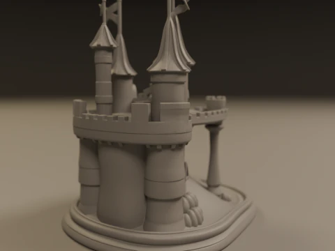 Sand castle 3D Print Model