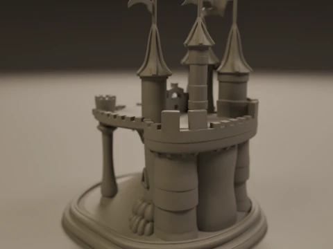 Sand castle 3D Print Model