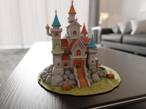 Medieval castle Model do druku 3D