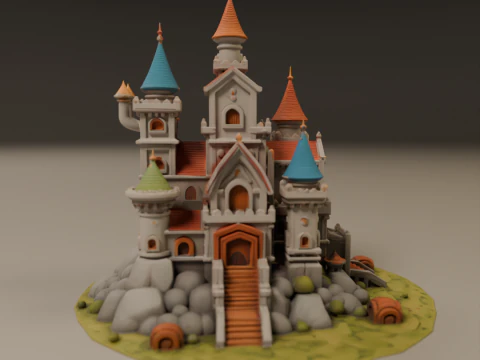 Medieval castle 3D Print Model
