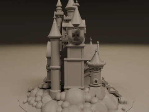 Medieval castle 3D Print Model