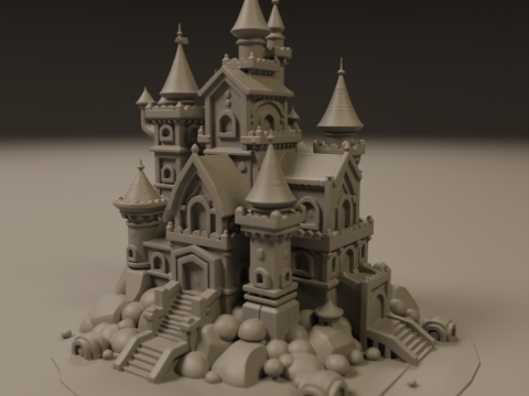Medieval castle 3D Принт Модель