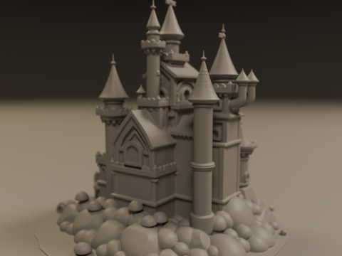 Medieval castle 3D Принт Модель