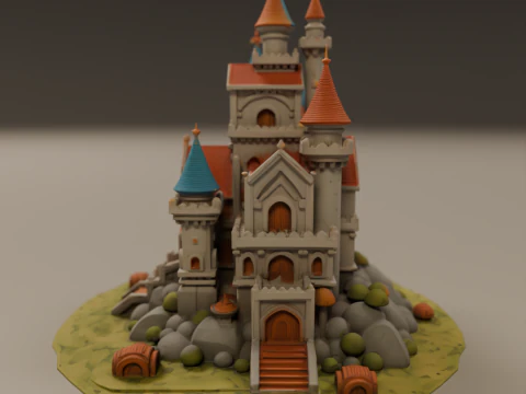 Medieval castle 3D Print Model