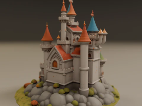 Medieval castle 3D Print Model