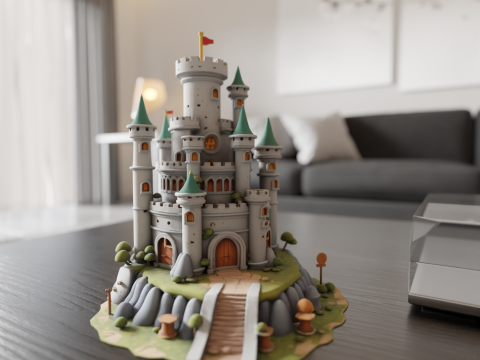 Medieval castle Model do druku 3D