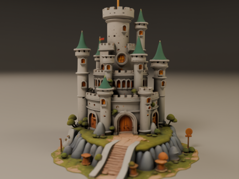 Medieval castle 3D Принт Модель
