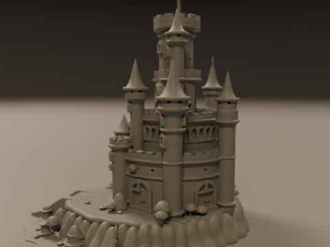 Medieval castle 3D Принт Модель