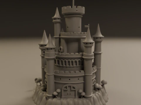 Medieval castle 3D Print Model