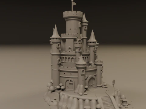 Medieval castle 3D Print Model