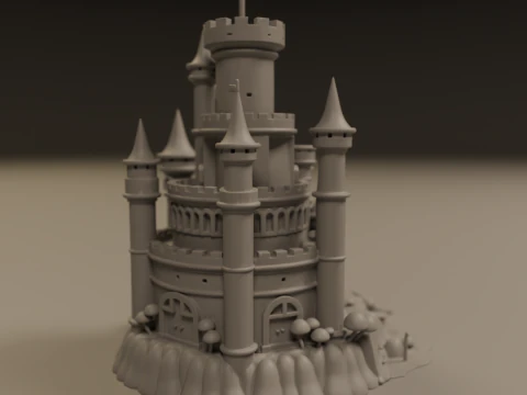 Medieval castle 3D Print Model