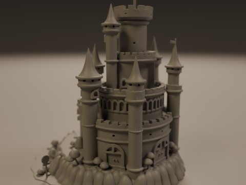 Medieval castle 3D Принт Модель