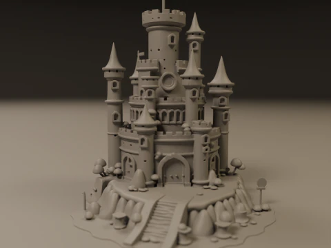 Medieval castle 3D Print Model