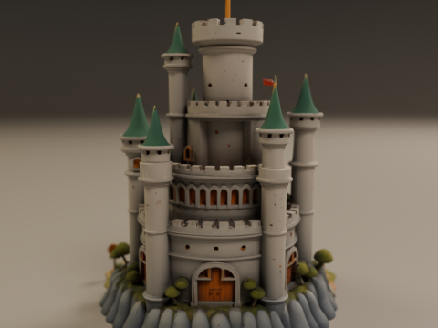 Medieval castle 3D Принт Модель