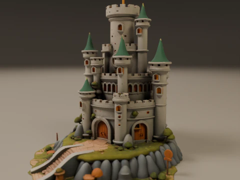 Medieval castle 3D Print Model