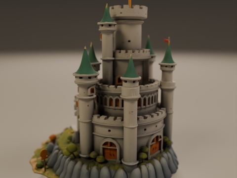 Medieval castle 3D Принт Модель