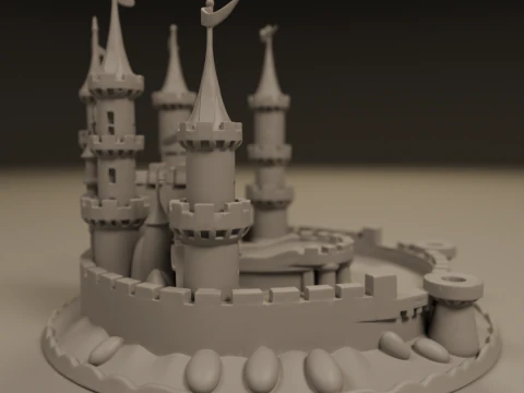 Sand castle 3D Print Model