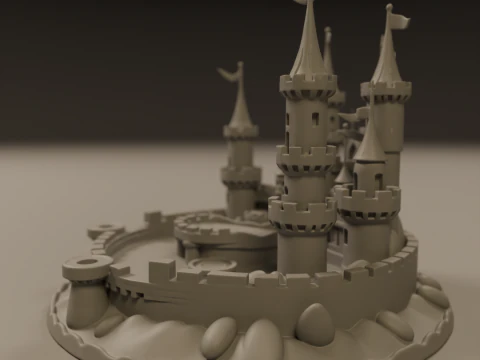 Sand castle 3D Print Model