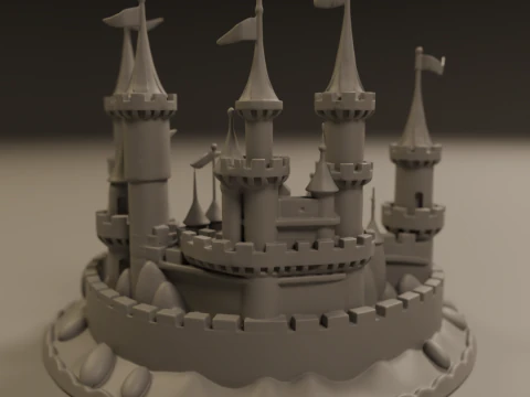 Sand castle 3D Print Model