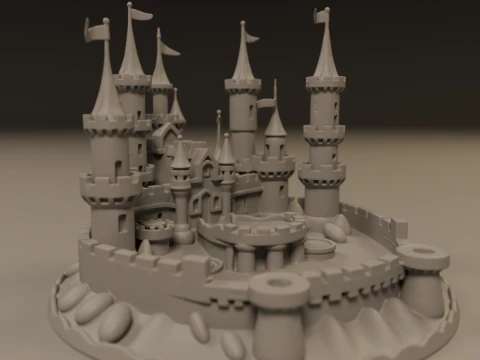 Sand castle 3D Print Model