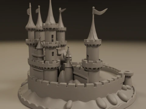 Sand castle 3D Print Model