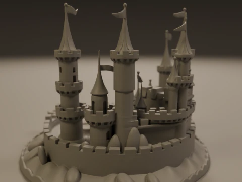 Sand castle 3D Print Model