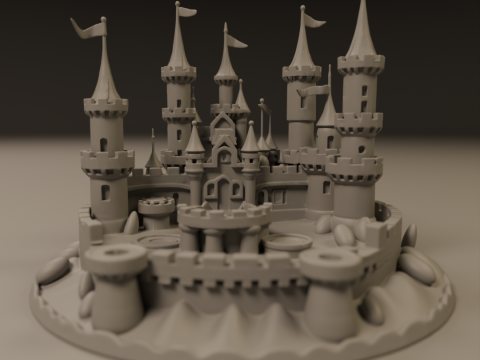 Sand castle 3D प्रिंट मॉडल